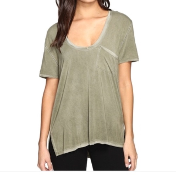 Tops | Free People Pocket Tee | Poshmark